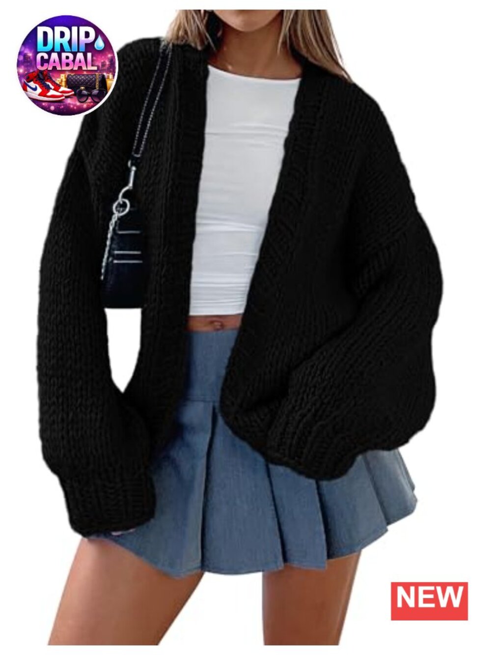 Womens Open Front Cardigan Sweater Shawl Collar Chunky Knit Loose Fit